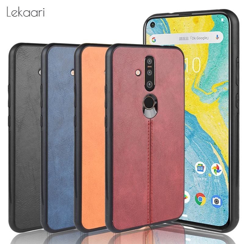 Lekaari Ốp điện thoại phối da PU sang trọng thời trang dành cho Nokia 3.4 2.4 X71 X7 X6 8.1 7.1 7 6.1 1 Plus 4.2 3.2