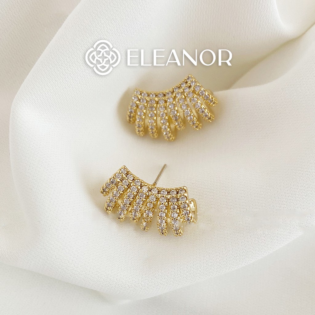 Bông tai nữ Eleanor Accessories nhiều vòng sát vành phụ kiện trang sức sang chảnh