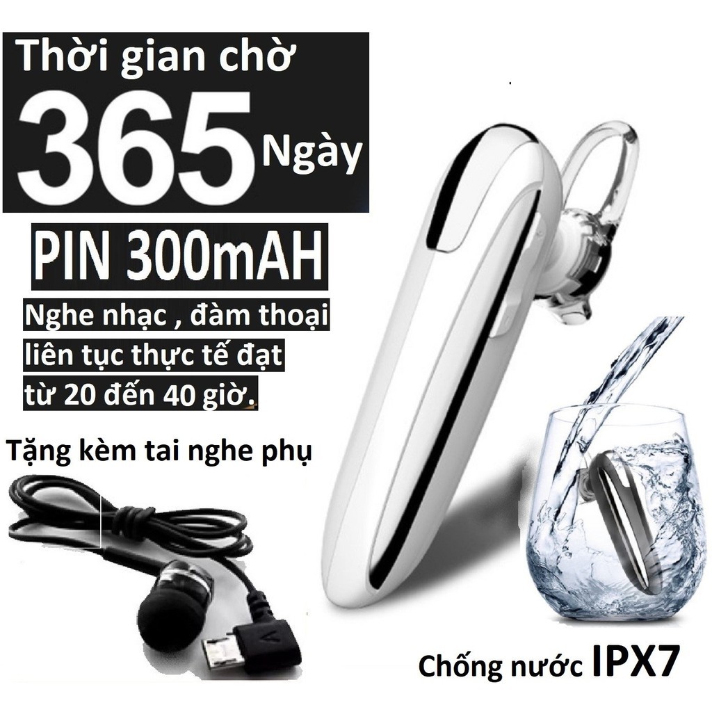 Tai nghe bluetooth không dây nhét tai X8 chính hãng, tai phone bluetooth pin khủng nghe nhac cực êm dành cho nam và nữ