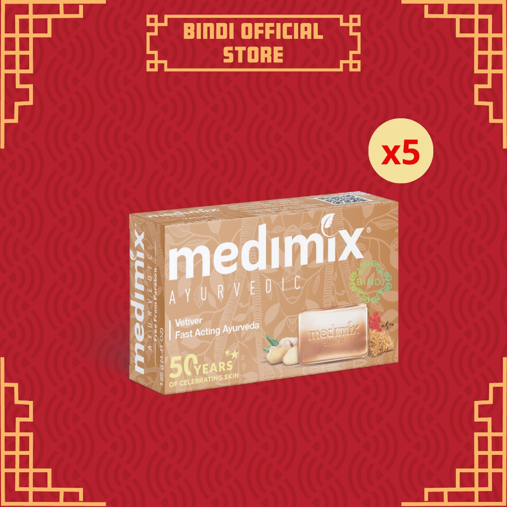 Set 5 Xà phòng Medimix Cỏ Hương Bài 125g/bánh