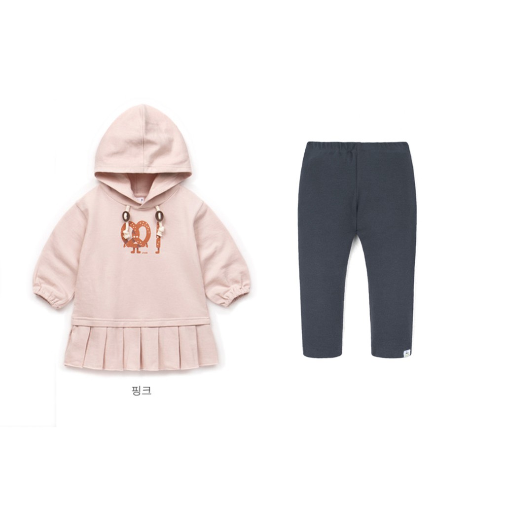 (80,90,100)Bộ nỉ da cá xuất Hàn hoodie Pimpollo jlrbt04