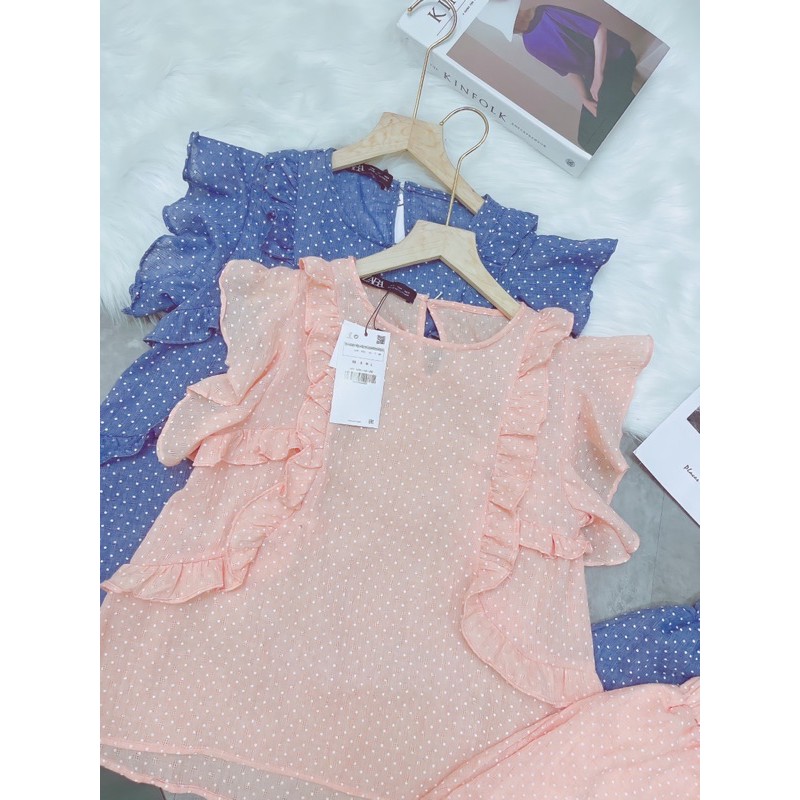 BN194 - BỘ ĐŨI BÈO CHẤM BI MIX SOOC BO CHUN 2 MÀU | BigBuy360 - bigbuy360.vn