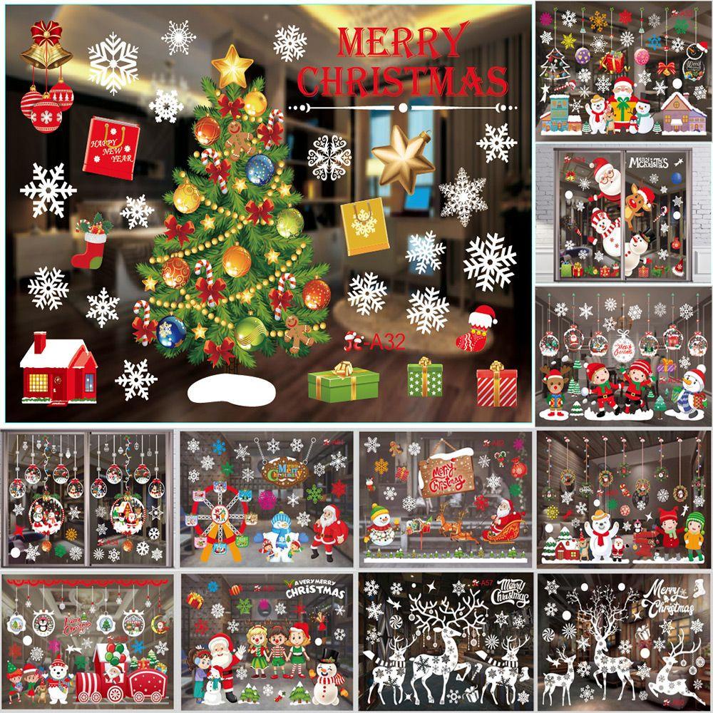 Sticker Dán Cửa Sổ Trang Trí Giáng Sinh DIY