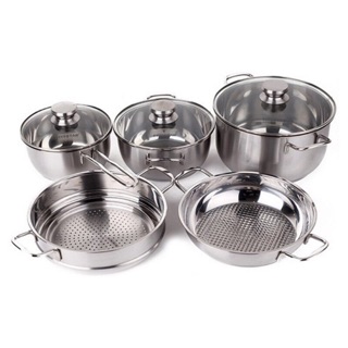 Bộ nồi fivestar 5 chiếc nắp kính