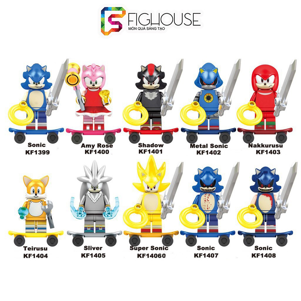 Xếp Hình Minifigures Các Nhân Vật Sonic The Hedgehog - Đồ Chơi Chơi Lắp Ráp KF6123 [C3]