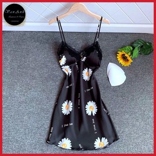 Váy Ngủ Sexy Cao Cấp - Đầm Ngủ Lụa Satin Quảng Châu