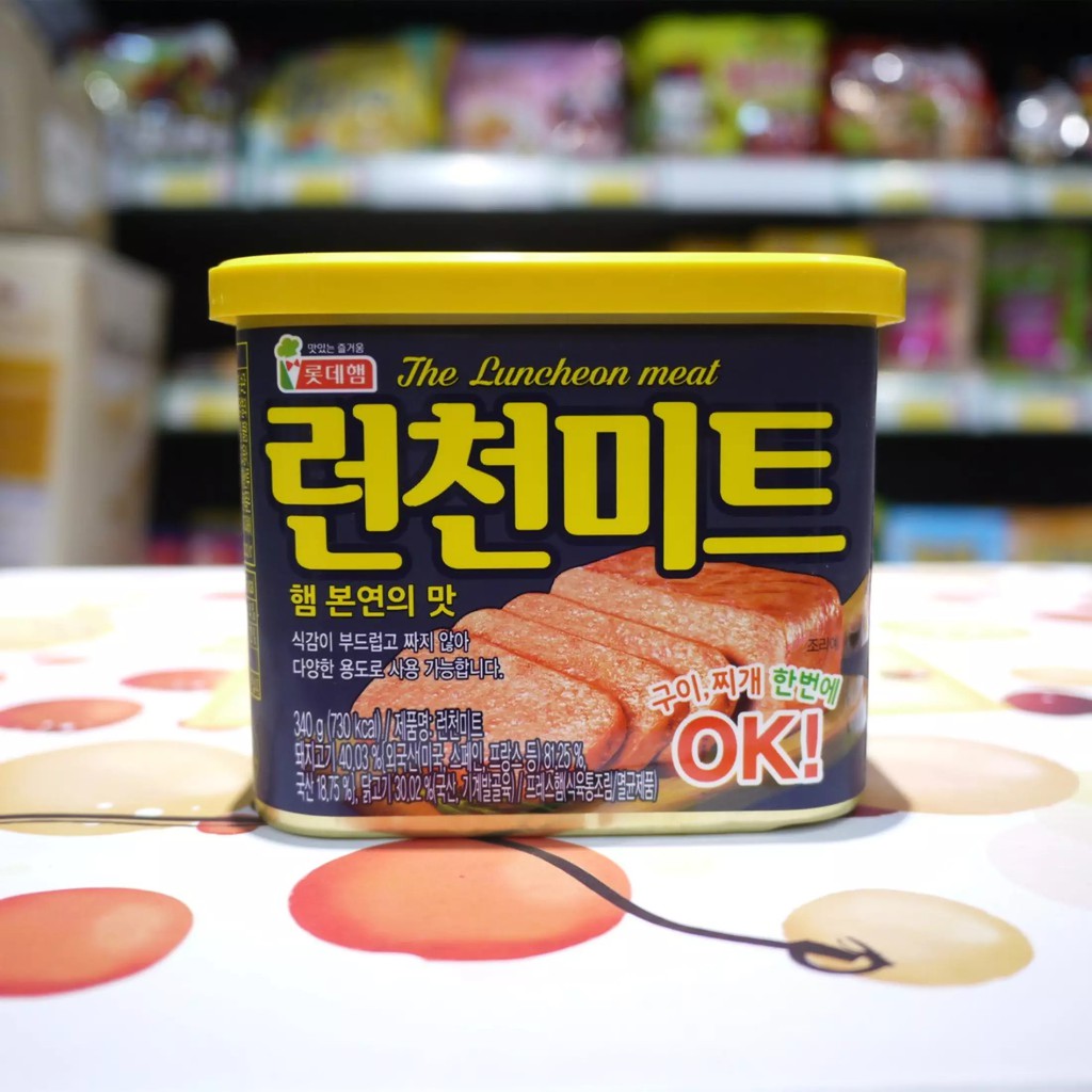 Thịt Hộp Spam Luncheon Meat Lotte Hàn Quốc Nhập Khẩu 340gr_SIÊU CHẤT LƯỢNG