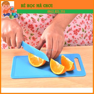Dao Thớt nạo nhựa tập cắt - siêu an toàn cho bé - không lo đứt tay
