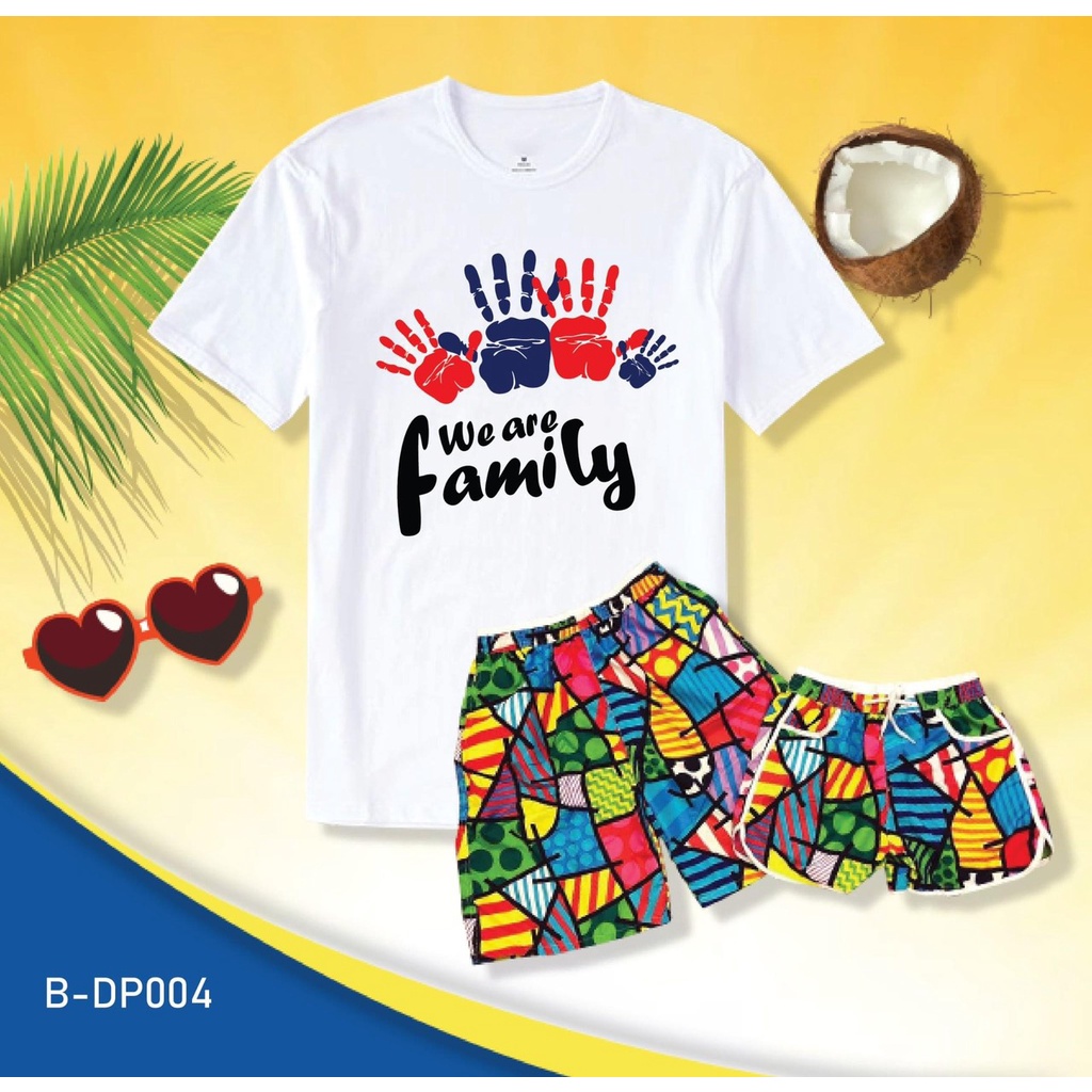 áo gia đình 3 4 người in love you đơn giản dễ thương coton co gian 4 chiều thoải mái