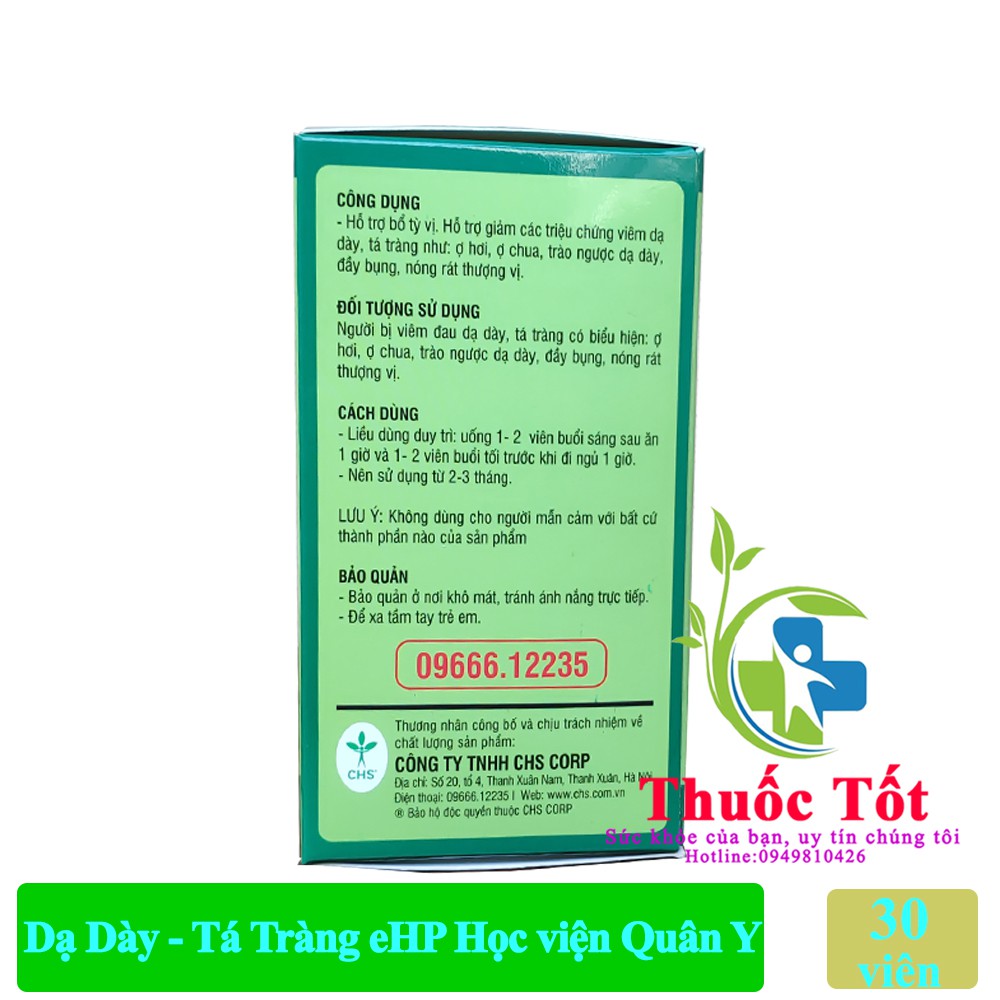 { Rocori mẫu mới} Hỗ trợ giảm đau Dạ Dày Tá Tràng trào ngược eHP Học viện Quân Y | BigBuy360 - bigbuy360.vn