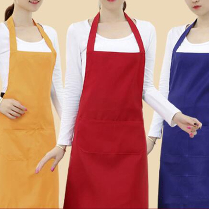 Tạp dề nấu ăn chống nước chống dầu chống bụi có túi cho nam nữ