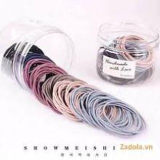 Hộp 100 dây chun buộc tóc Hàn quốc _ Kho Đồ Chơi Giá Rẻ 29