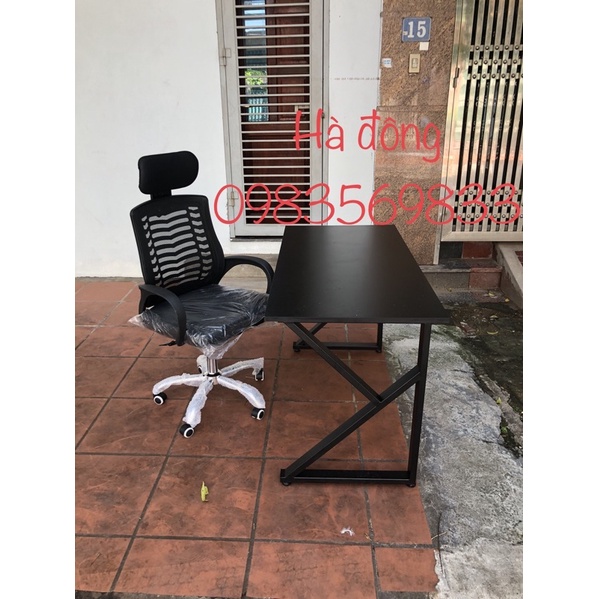 combo bàn K ghế xoay tựa đầu