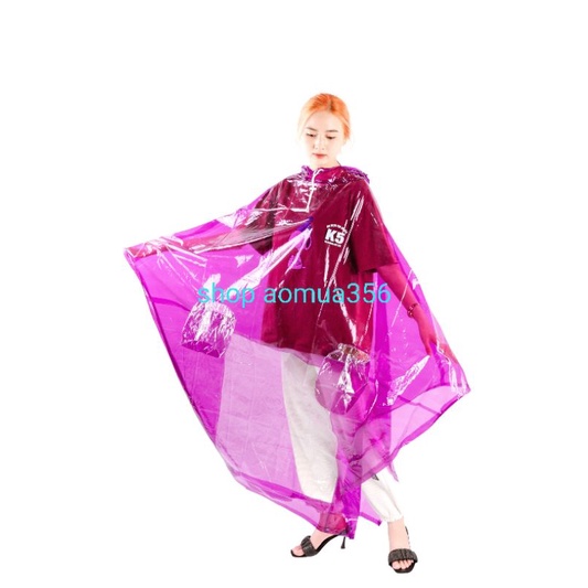 áo mưa choàng siêu dẻo 1 đầu cánh dơi có kinh đi ban đêm. có nắp sỏ gương , áo rộng 1.6 m tránh nước mưa tối đa