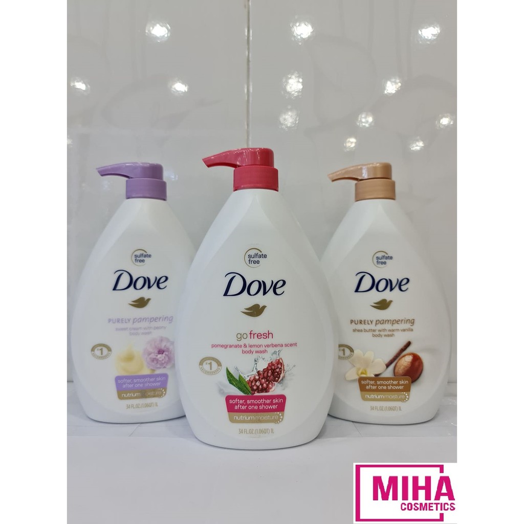 Sữa Tắm Dưỡng Ẩm Trắng Da DOVE 1000ml USA Mỹ