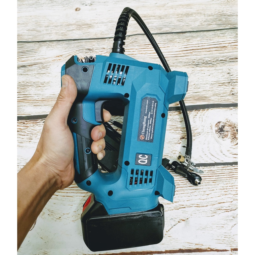 SV Máy bơm hơi dùng pin 18V - 21V tự động (chung chân pin Makita)