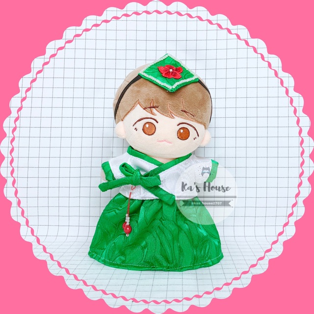 {15cm-20cm} CÓ SẴN - Hanbok cho nữ cho bé doll, outfit doll, outfti cho doll