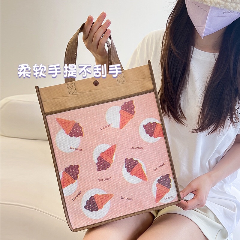 TÚI VẢI KHÔNG DỆT 2 NGĂN NHIỀU SIZE