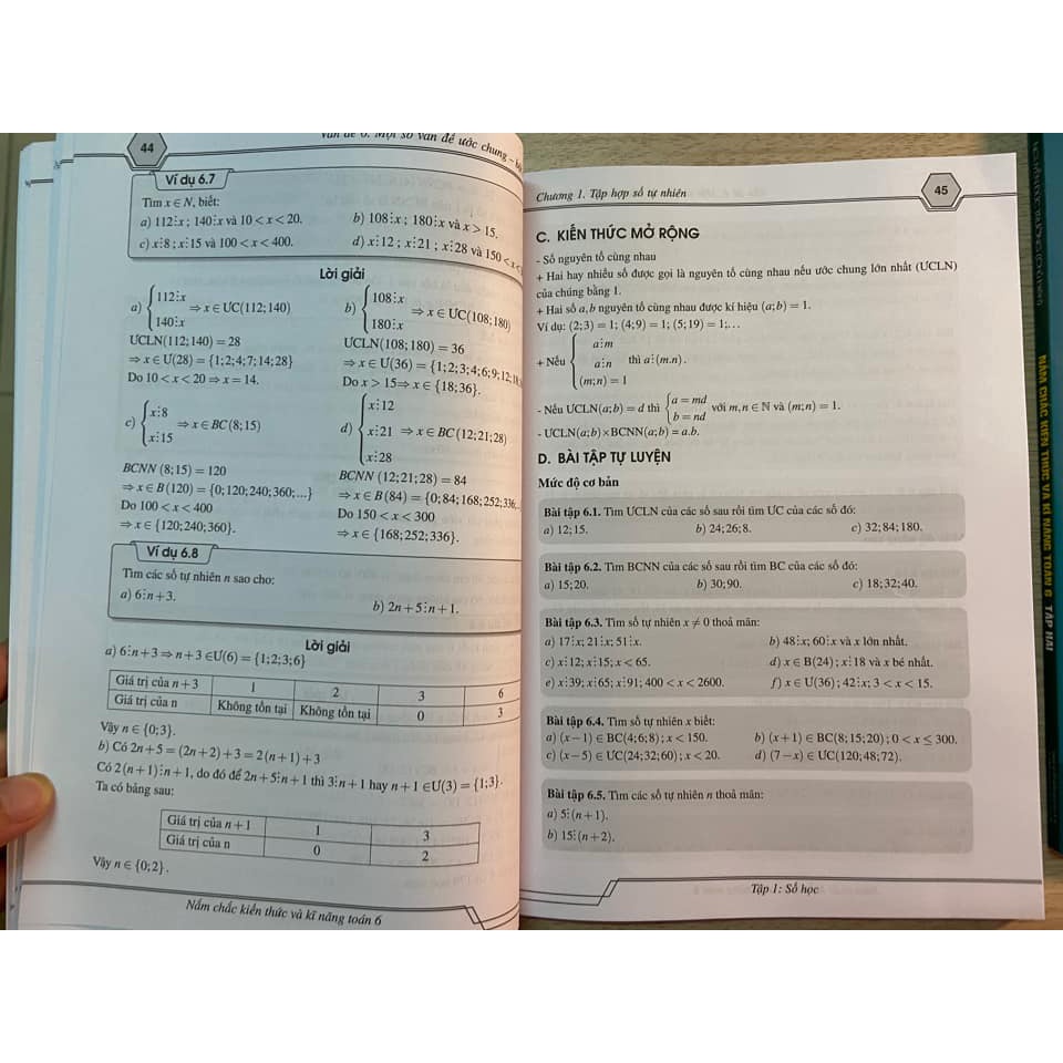 Sách - Nắm chắc kiến thức và kĩ năng - Số học - Toán 6 - Tập 1