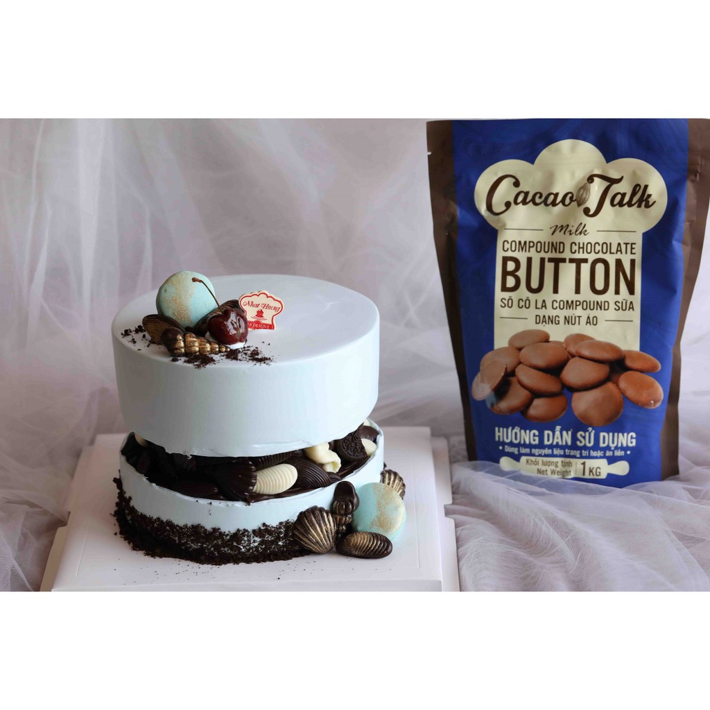 Sô Cô La Compound Sữa Dạng Nút Áo Cacao Talk 1kg