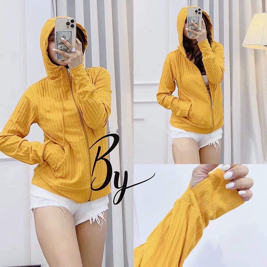 SALE ÁO KHOÁC LEN GÂN ÔM BODY TÔN DÁNG 6 TÚI MŨ TO VẢI MỊN MÁT SIZRE 45-75KG(AKLG)