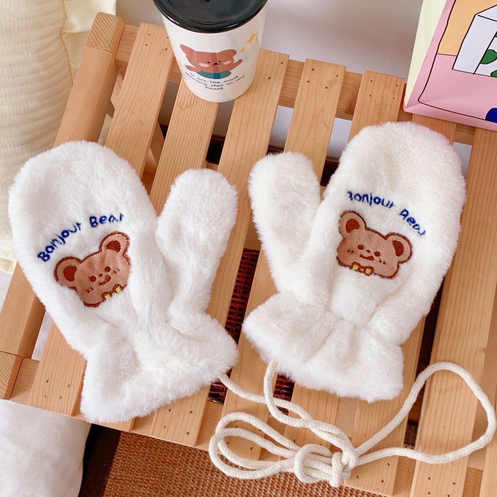 Găng tay giữ ấm mùa đông phong cách Hàn Quốc dễ thương cho nữ