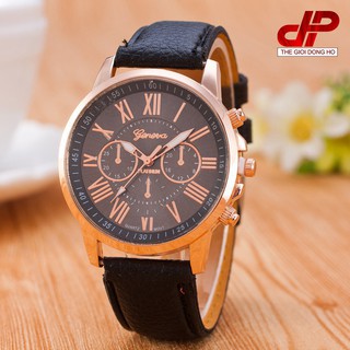 ĐỒNG HỒ NAM NỮ GENEVA GL25 DÂY DA [BẢO HÀNG CHÍNH HÃNG] [GIÁ TỐT] . ROBIN