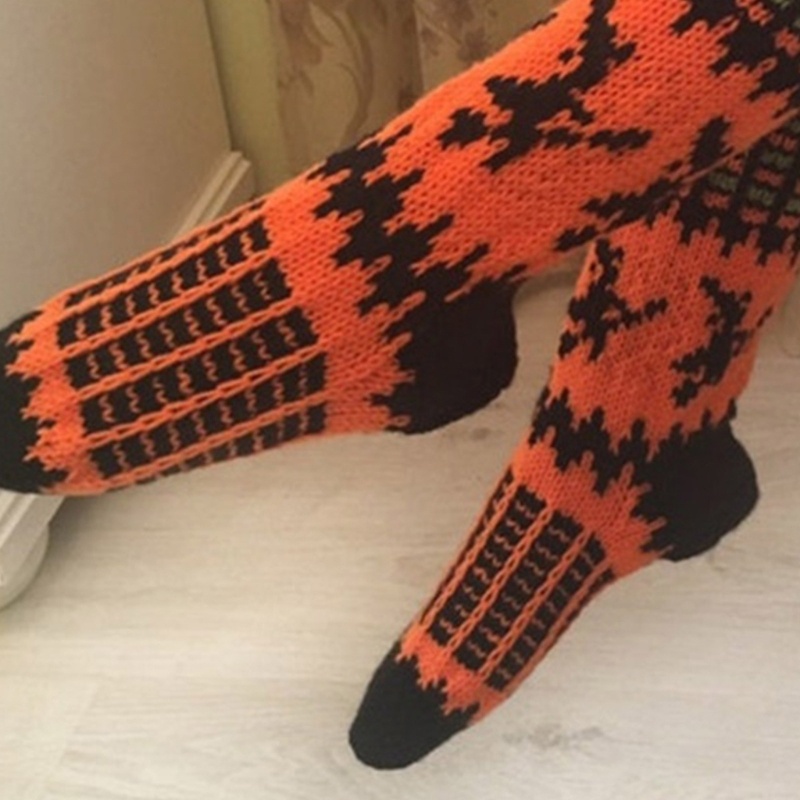 Tất Dệt Kim Dài Qua Gối Giữ Ấm Mùa Đông Thời Trang Cho Nữ