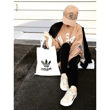 (Ảnh thật) Túi totebag - Trendy 2019 - Hàng xuất xịn full tem tag Adidas