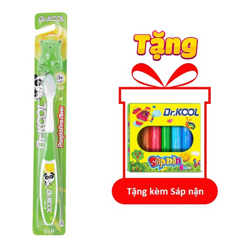 [QUÀ TẶNG] Bàn chải đánh răng Trẻ em Tặng Kèm Đất nặn (Dr. Kool Panda Pro Gold, Pro Silver)