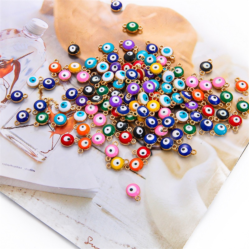 Túi 10 Phụ Kiện Hạt Treo Làm Trang Sức Thời Trang