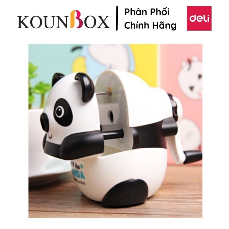 Chuốt bút chì hình con vật dễ thương Deli 518 - Hình Gấu Trúc