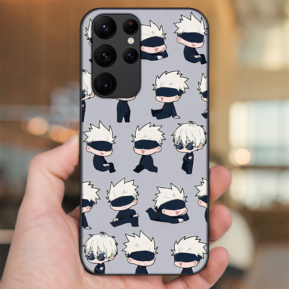 Ốp lưng Samsung S20 Ultra viền đen in hình Satoru Jujutsu Kaisen