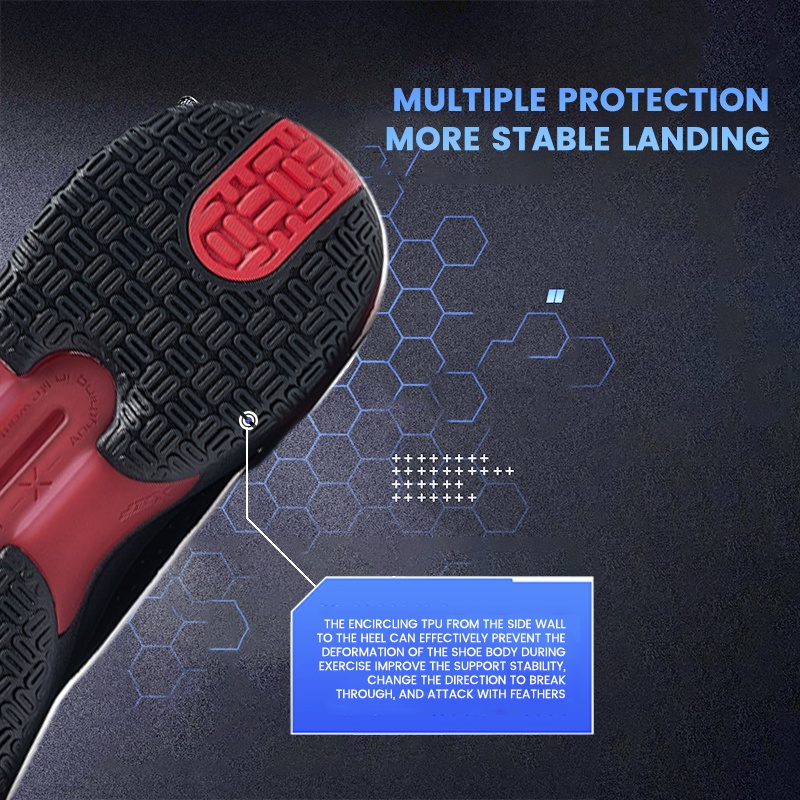 Giày Thể Thao Bóng Rổ Màu Đen Cổ Thấp Chống Trượt Cá Tính Cho Nam