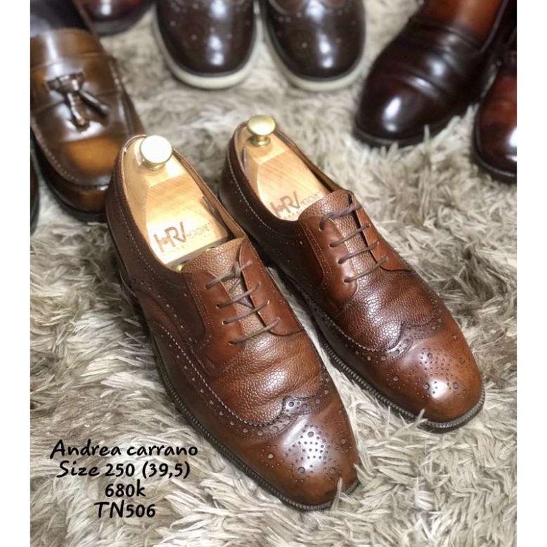 Giày Tây 2hand Thương Hiệu Andrea Carreno Cao Cấp Của Italia Size 250 (39,5)
