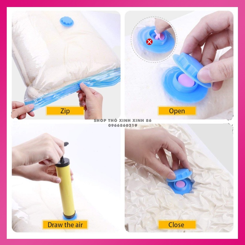Túi Hút Chân Không Đựng Quần Áo Trong Suốt Chống Ẩm Mốc MSP 009