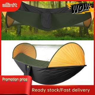 【Hàng Sẵn】Allinit Võng Lưới Chống Muỗi Tự Động Tiện Lợi Du Lịch Dã Ngoại  Xếp Đơn Cao Cấp Treo Kèm Dụng Cho Cắm Trại Mở nhanh tự động trại ngoài trời lều bóng râm