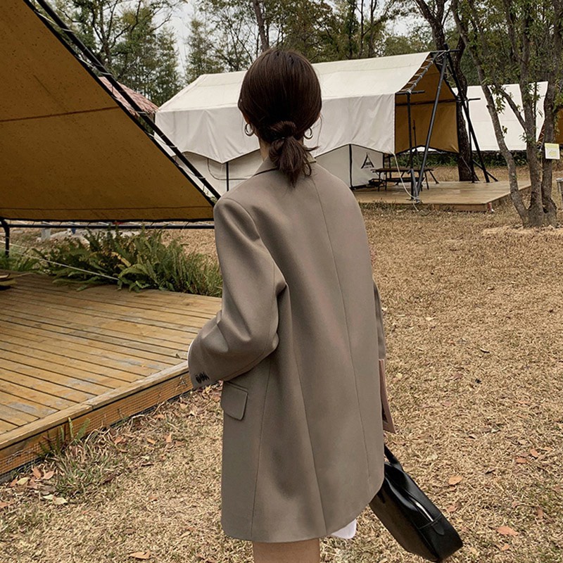 Áo khoác Blazer dáng rộng tay dài 2 lớp phong cách Hàn Quốc thời trang cho Nữ | BigBuy360 - bigbuy360.vn