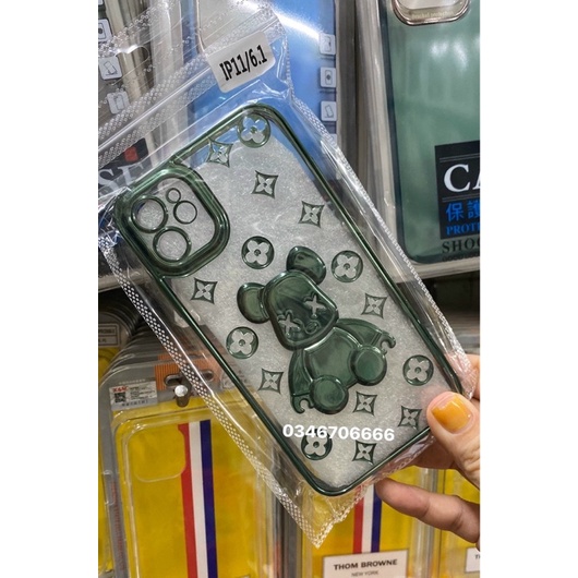Ốp Silicon LV Gấu Bear Brick Ip11 pro max/12promax 13 pro max