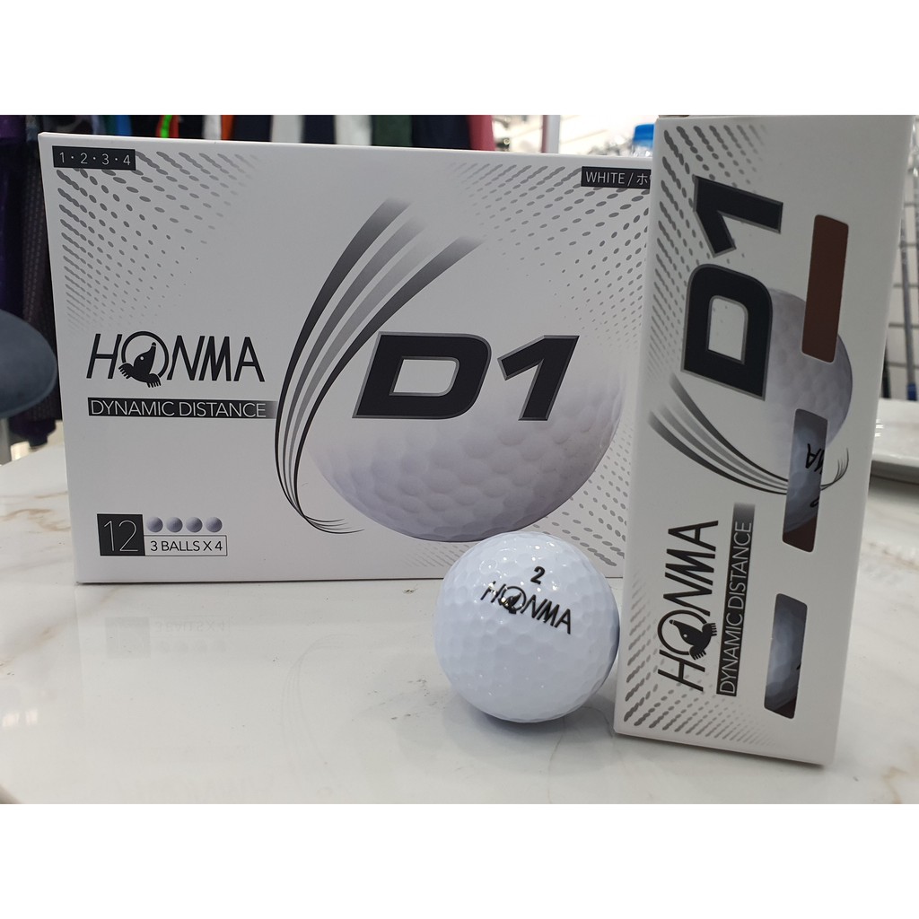 1 hộp Bóng Golf Honma D1, New 2021