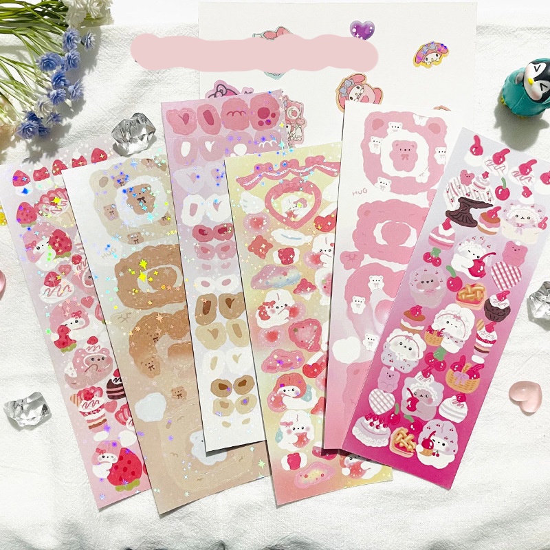 Sticker PET Lấp Lánh Trang Trí Toploader Frizzle Friends
