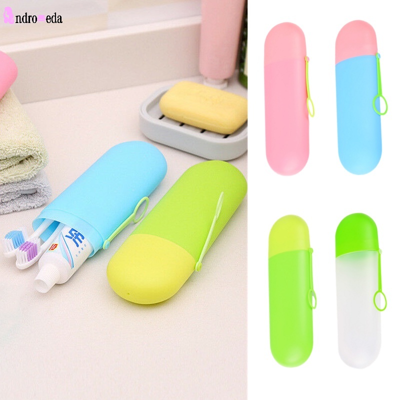 1 Hộp Đựng Bàn Chải Đánh Răng Du Lịch Chống Bụi Màu Sắc Ngọt Ngào Tiện Lợi