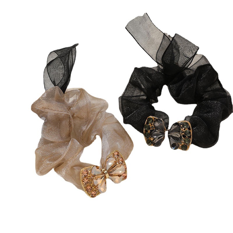 Dây Buộc Tóc Cao Su Co Giãn Đính Đá Pha Lê Sang Trọng Thời Trang 2022