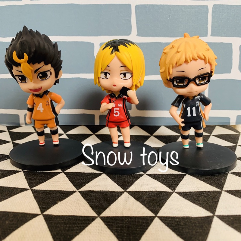 6 mô hình Haikyuu haikyu Vua bóng chuyền Sugawara Koshi Yu Nishinoya Kei Tsukishima Tobio Kageyama Shoyo Hinata Kenmau