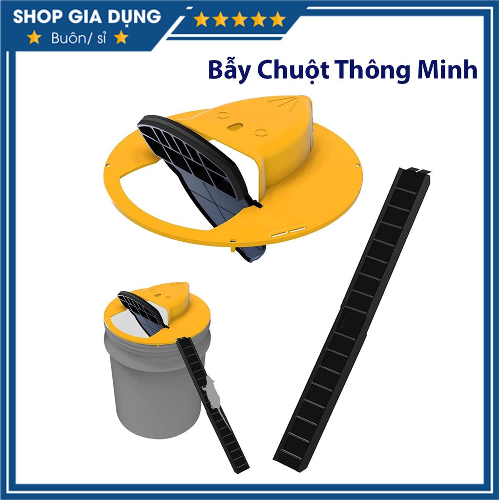 Bẫy Chuột Thông Minh Tự Động Thiết Kế Nắp Lật Siêu Hot Có Thể Tái Sử Dụng