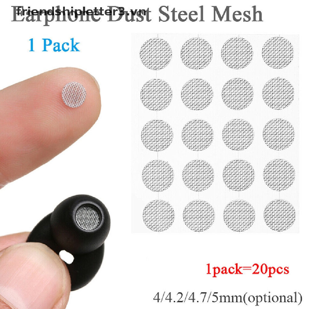 Set 20 Lưới Thép Bọc Tai Nghe Chống Bụi 4mm 4.2mm 4.7mm 5mm