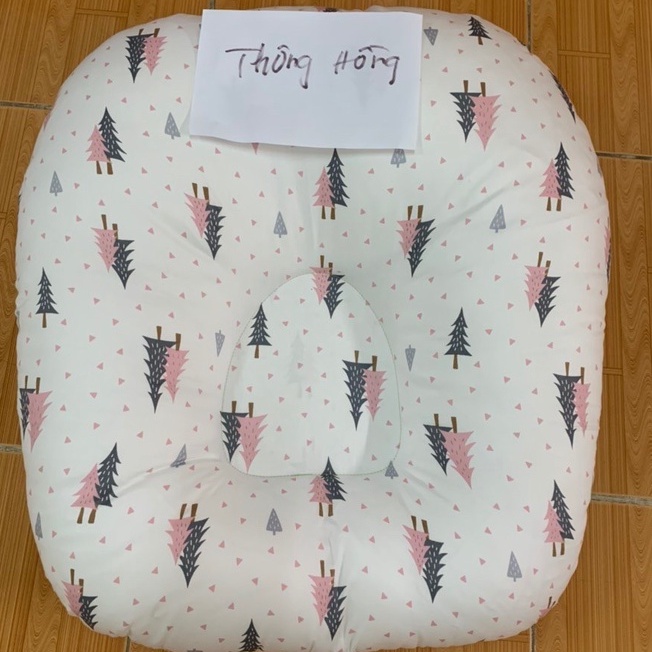 Gối Chống Trào Ngược Cho Bé 0-2 Tuổi Chất Cotton Cao Cấp Size Đại