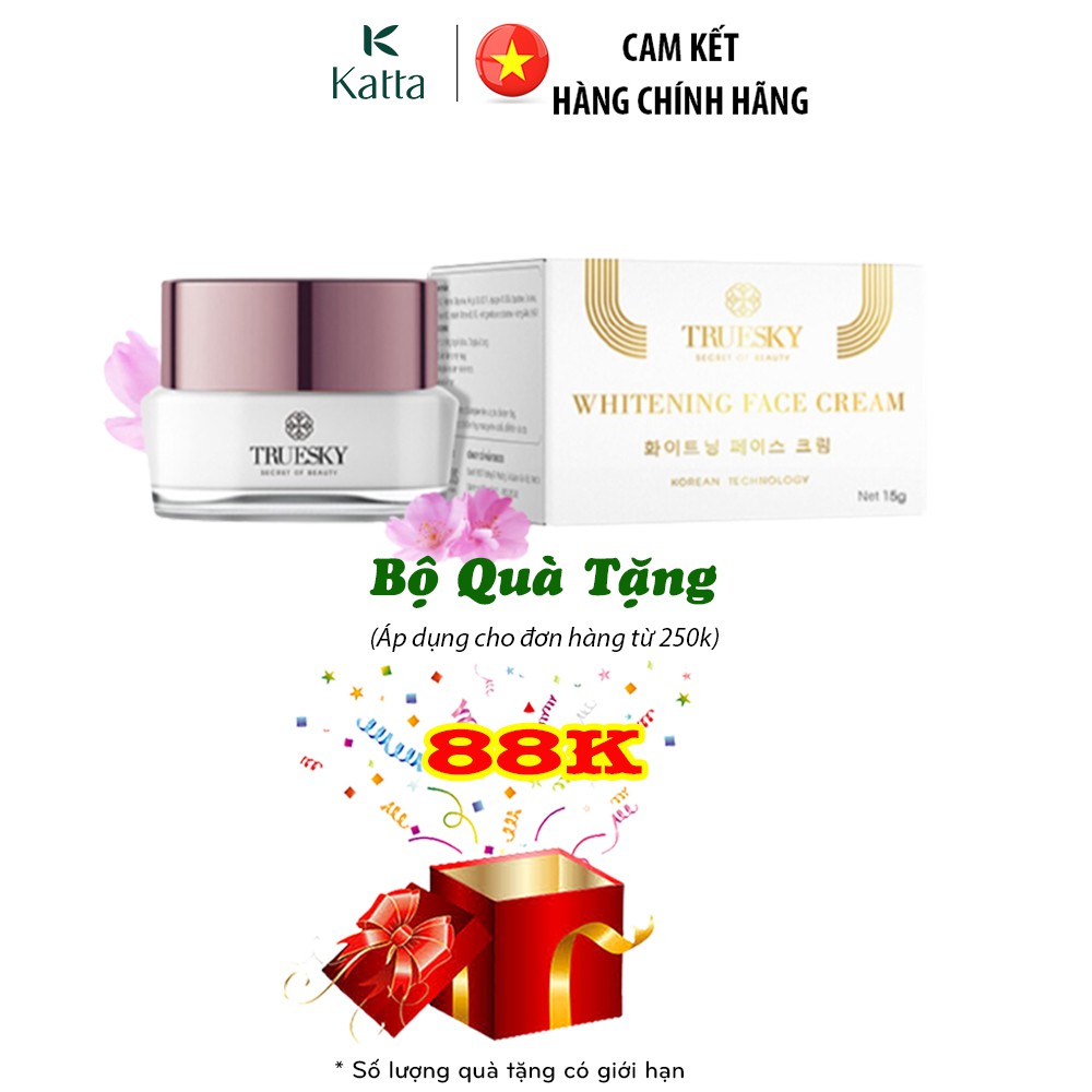 Kem dưỡng trắng da mặt dạng lotion thẩm thấu nhanh - Whitening Face Cream 15g - Katta_TS_004_15G