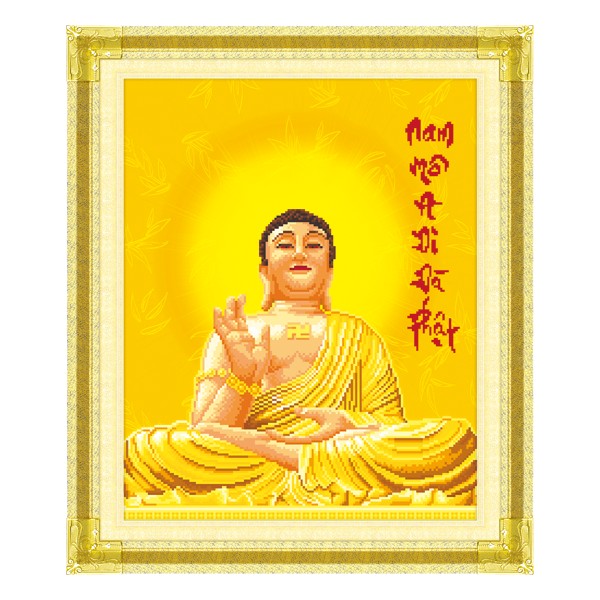 Tranh Đính Đá Phật, Chúa
