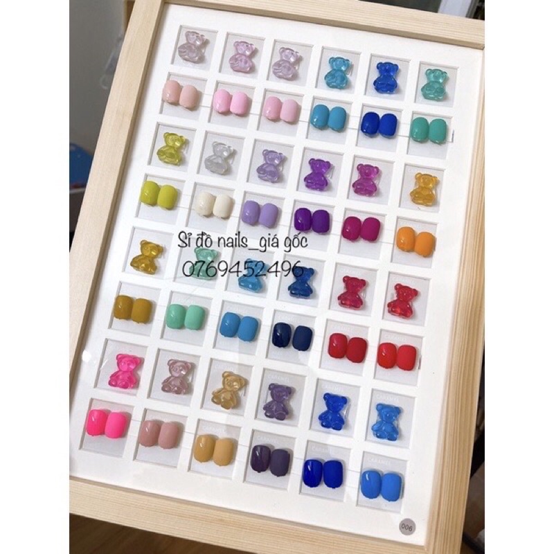 Set Sơn gel 44 màu very good nail hàn quốc- tặng bảng màu và 1 cặp base top